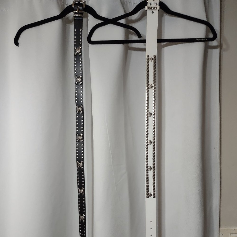 2 Belts with Skulls